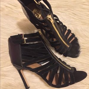 Dolce Vita Black Strappy Heels